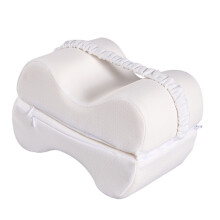 Body Forming Leg Pillow For Side Lying Hip Alignment And-White
