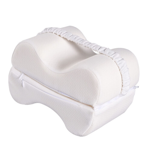 Body Forming Leg Pillow For Side Lying Hip Alignment And-White