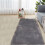Gray Plush Polyester Carpet Thick 4