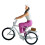 Artistic Tiny Bicycles Statue 1/64 Scale Cycling Scene-1127 1