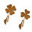 2pack Durability Acrylic Three Leaf Lawn Decorations Lucky Yards 1