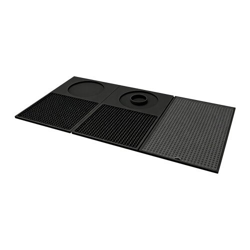 Premium Drink Base Having uppermost Edges For Spill-Black