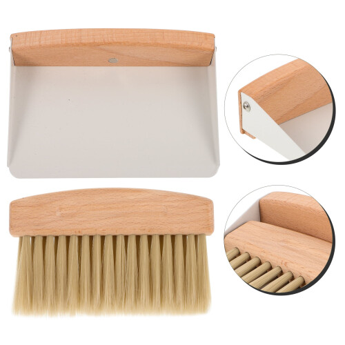 Set mini paletta e scopa da tavolo – Bianco 2
