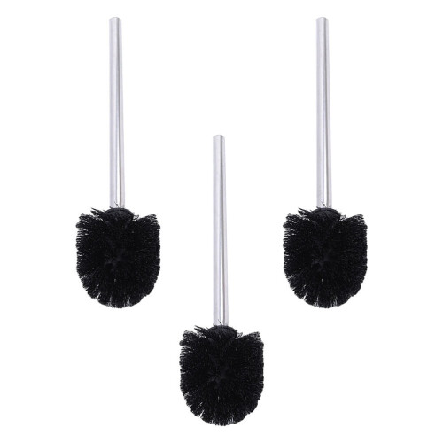3x Schwarze Toilettenbürstenköpfe für Standardbürsten 2
