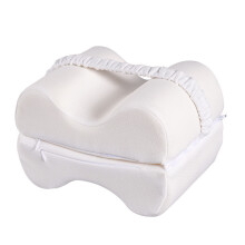 Oreiller de soutien des jambes confortable, fabriqué en-Blanc