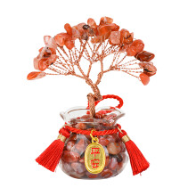 Natural Crystal Stones Bonsais Tree Crystal-Southern red agate