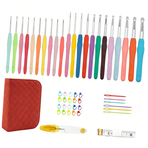 Complete Knitting Starter Set With 51Pieces Tool And Yarn