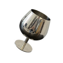 Footed Puddings Goblet Cup Stainless Steel Ice Cream Dessert-A