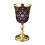Studded Metal Goblet Cups Sparkling Design For-golden grape 1