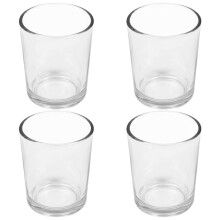 Set van 4 glazen votiefkaarsenhouders