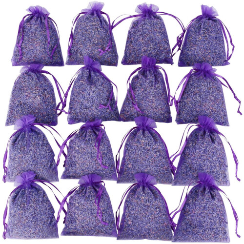 French Lavender Sachets for Drawers and Closets 16 Pack