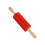 Rolo de massa antiaderente de silicone com cabos de madeira 1