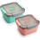 Salat-Lunchbox mit 3 Fächern und Soßenbehälter 1