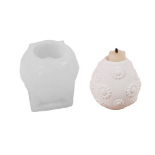 Floral Carving Silicone Vase Molds- sunflowerBottle