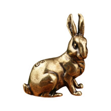 Artistic Copper Rabbit Sculpture Showcasing Fine-right