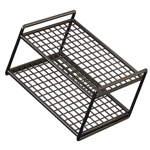 Elegant Iron Pen Holder With Multi Compartment Perfect-Black M