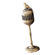 Decorative Bronze Finish Incenses Holder-golden magpie auspic