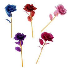 Romantische künstliche Blume aus Goldstaub, schönes Geschenk-1
