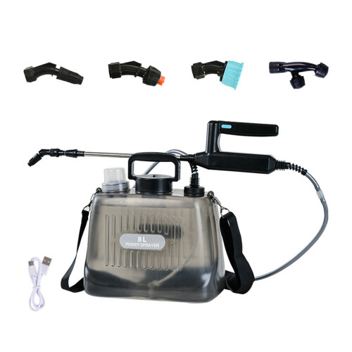 Tragbares Gartengerät mit 5-Liter-Behälter-8L grau transparent
