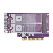 Dual M.2 NVMe PCIe 5.0 X8 Erweiterungskarte Abdeckblech
