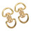 Messing-Doppel-D-Ring-Schwenkverbinder 40mm 1