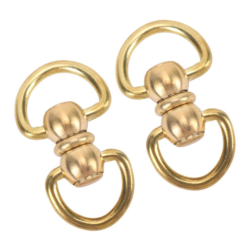 Messing-Doppel-D-Ring-Schwenkverbinder 40mm