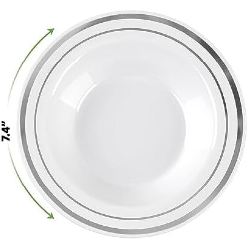 Λευκά μπολ σούπας μιας χρήσης 12oz (συσκευασία των 50) 1
