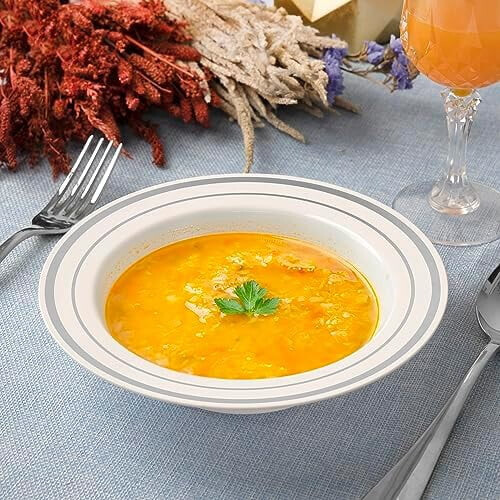 Λευκά μπολ σούπας μιας χρήσης 12oz (συσκευασία των 50) 2