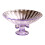 Decorative Glass Footed Tray Perfect For Displaying-Purple 1