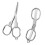 2Pcs Portable Folding Sewing Scissors Stainless Steel-Silver 1