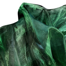 Organza en polyester textile scintillant idéal pour les tenues-L