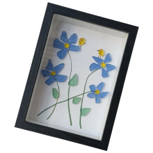 Art de Table d'oiseaux de fleur de verre de mer fait Ă la-UN