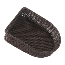 Panier de rangement de Style rotin tissé à la main, pour la-Noir