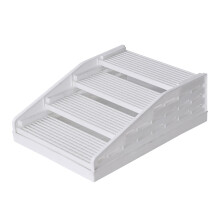 Base de capture de rampe de bacs à litière en quatre-Blanc