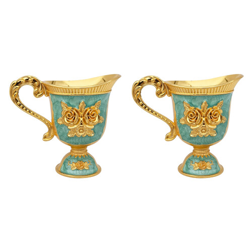 Verres à champagne gravés classiques dans des finitions-bleu 2