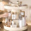 Multifunctionele draaiende cosmetische opslag 3-laags 2
