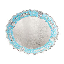 Creatieve Fruitstandaard Decoratieve Fruithouder IJzeren-Blauw