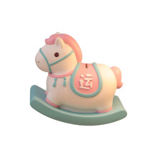 Paard Spaarpotten Vinyls Hobbelpaard Spaarpotten-Roze S