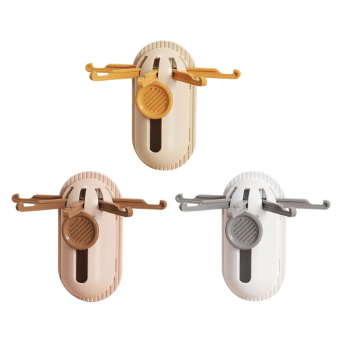 360 Degree Swivel Hook Easy Installation Great for-Yellow 1