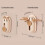 360 Degree Swivel Hook Easy Installation Great for-Yellow 4