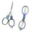 2Pcs Folding Fabric Shears Portable Stainless Steel-Color 1