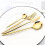 Mirror Gold Flatware Set 18/0 Stainless Steel 24-Piece 3