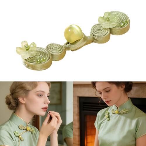 Elegant Beads Button Handcrafted For Traditional Chinese-Black 2