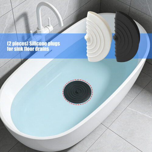 Silicone Drain Plug 15cm Leak Proof Water Stopper-Black 2