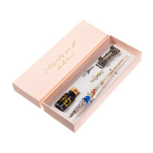 Retro Glass Dip Pen Set 10ml, 21cm, 2 Nibs, Color