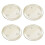 Klar glasbakke lysestage 10 cm x 10 cm 1