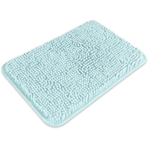 Badeværelsestæppe Aqua Chenille 30x43 cm