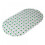Halkfri PVC-badrumsmatta oval 68x38cm 1