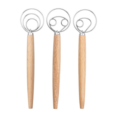 Dänischer Teigbesen mit Holzgriff
