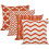 Fodere per cuscini geometriche in cotone, 45x45 cm, confezione da 4 1